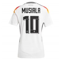 Camisa de Futebol Alemanha Jamal Musiala #10 Equipamento Principal Mulheres Europeu 2024 Manga Curta